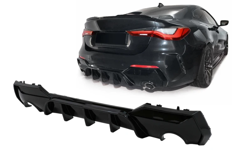 DYFUZOR ZDERZAKA BMW SERII 4 G22 G23 (2020+) PIANO BLACK