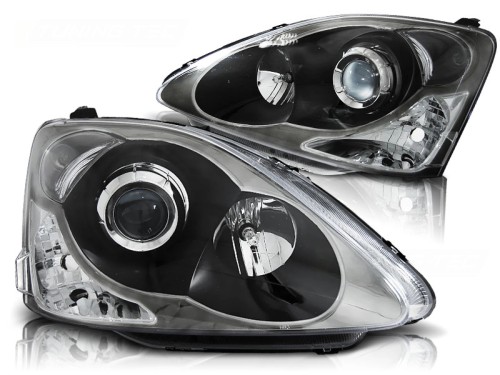 LAMPY PRZEDNIE REFLEKTORY HONDA CIVIC 01-06 HATCHBACK BLACK