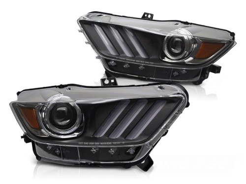 LAMPY PRZEDNIE XENON FORD MUSTANG 14-17 BLACK