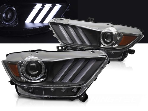 LAMPY PRZEDNIE XENON FORD MUSTANG 14-17 BLACK