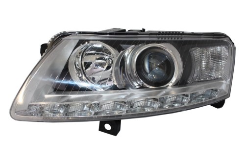 LAMPY PRZEDNIE XENON LED AUDI A6 C6 4F 04-08 CHROM BEZ AFS