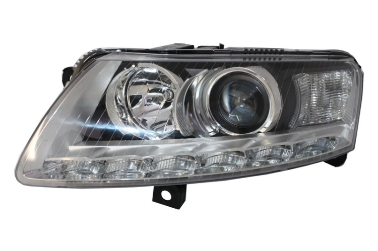 LAMPY PRZEDNIE XENON LED AUDI A6 C6 4F 04-08 CHROM BEZ AFS