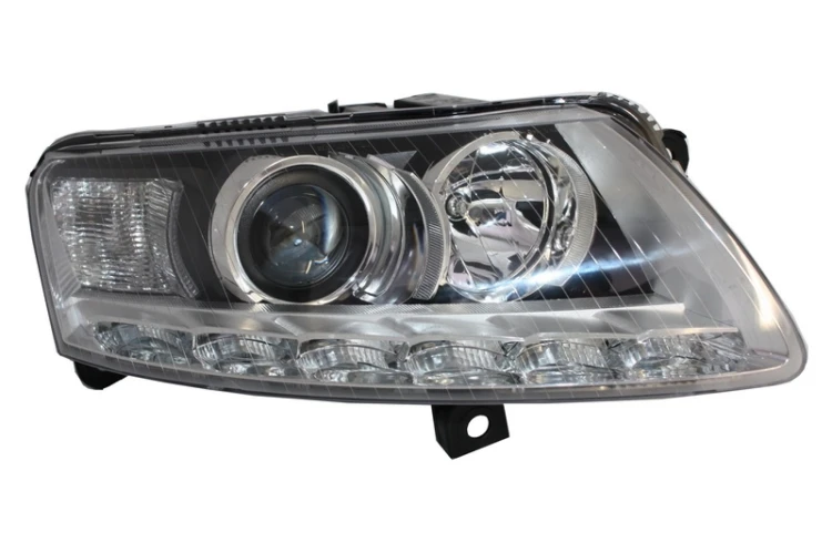 LAMPY PRZEDNIE XENON LED AUDI A6 C6 4F 04-08 CHROM BEZ AFS