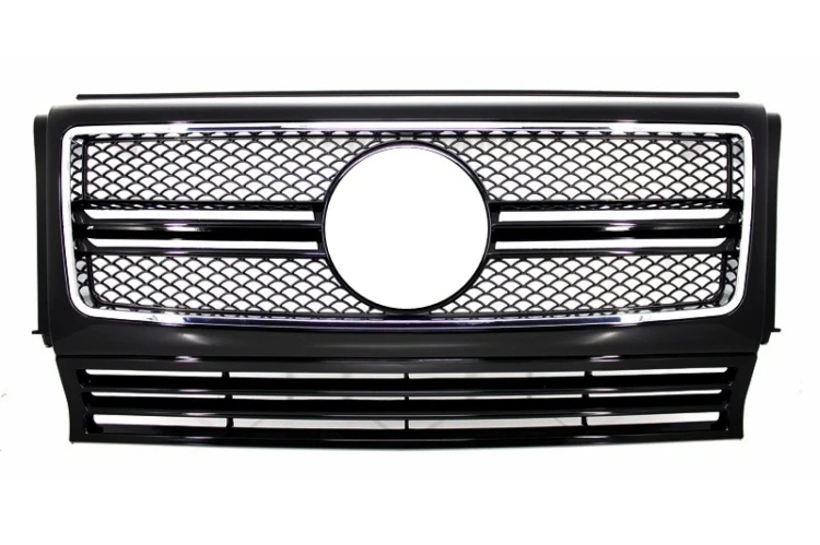 GRILL ATRAPA CHŁODNICY MERCEDES G W463 (1990-2012) G65 LOOK CZARNY POŁYSK