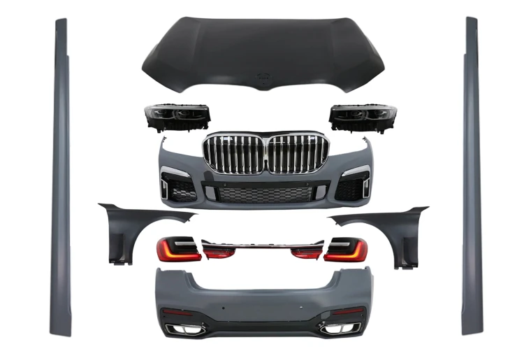 BODY KIT ZDERZAK LAMPY MASKA BMW 7 SERII G12 15-19 KONWERSJA DO G12 LCI