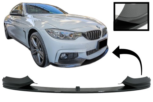 DOKŁADKA PRZEDNIEGO ZDERZAKA BMW SERII 4 F32/F33/F36 13-19 CARBON LOOK