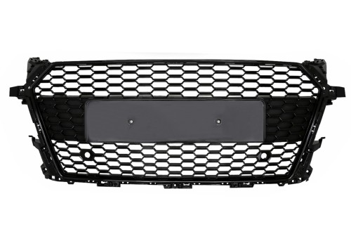 GRILL ATRAPA CHŁODNICY PLASTER MIODU AUDI TT FV 15-17 RS LOOK CZARNY POŁYSK