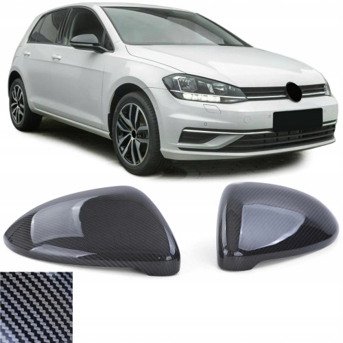 NAKŁADKI OBUDOWY LUSTEREK CARBON VW GOLF 7 VII 12+