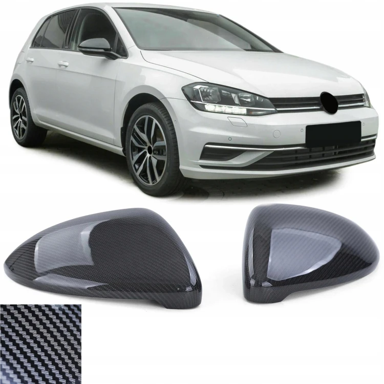 NAKŁADKI OBUDOWY LUSTEREK CARBON VW GOLF 7 VII 12+