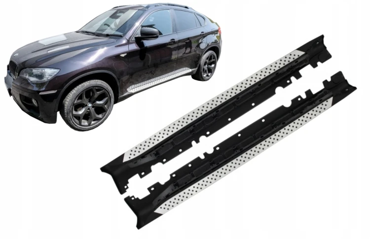 STOPNIE PROGOWE PROGI BMW X6 E71 (08-14) ALUMINIUM