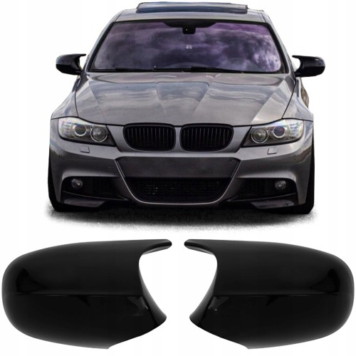 NAKŁADKI LUSTERKA OBUDOWY BMW 3 E90 E91 E92 E93 LCI BLACK