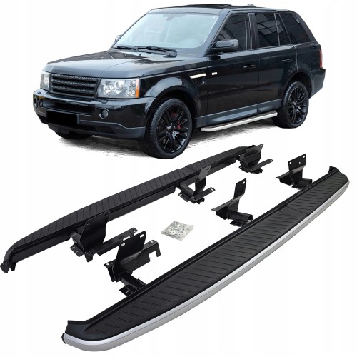 STOPNIE PROGOWE PROGI RANGE ROVER SPORT L320 2005-2013 BLACK