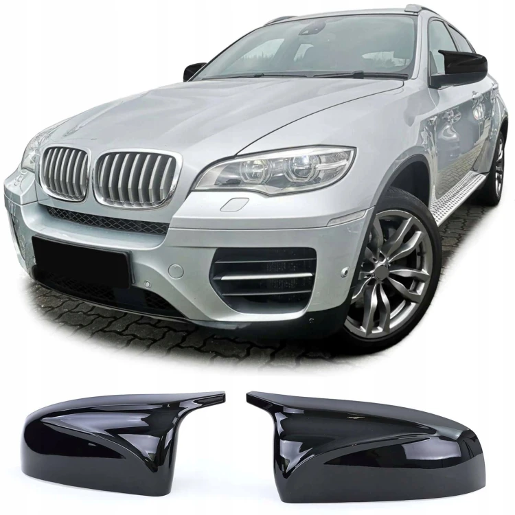NAKŁADKI LUSTERKA OBUDOWY BMW X5 E70 X6 E71 POŁYSK