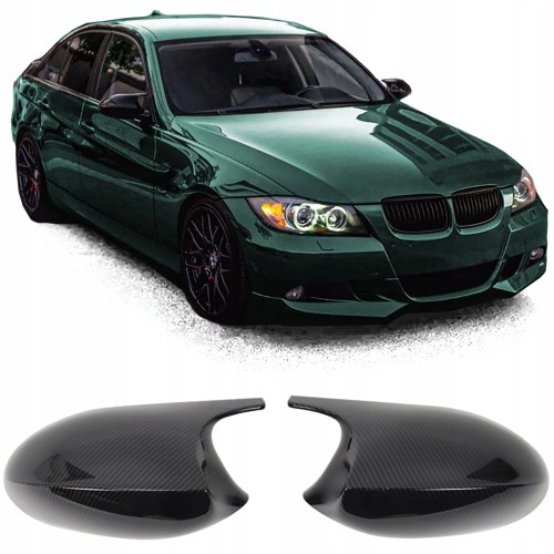 NAKŁADKI LUSTERKA OBUDOWY BMW 3 E90 E91 PRZEDLIFT CARBON
