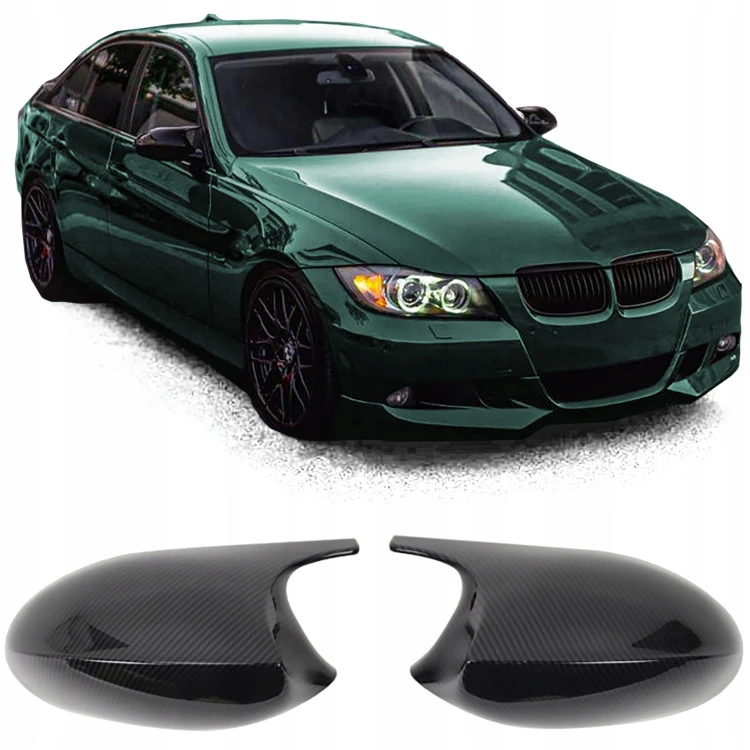 NAKŁADKI LUSTERKA OBUDOWY BMW 3 E90 E91 PRZEDLIFT CARBON