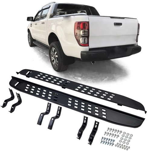 STOPNIE PROGOWE PROGI FORD RANGER T6 T7 T8 12-23 BLACK
