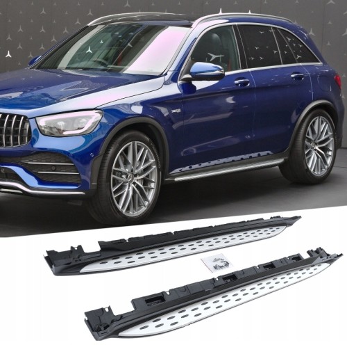 STOPNIE PROGI BOCZNE MERCEDES GLC X253 C253 W253 COUPE CHROM