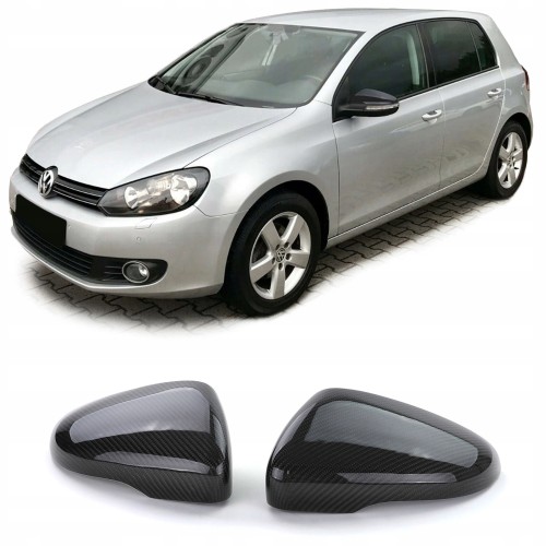 NAKŁADKI OBUDOWY LUSTEREK CARBON VW GOLF 6 VI 08+
