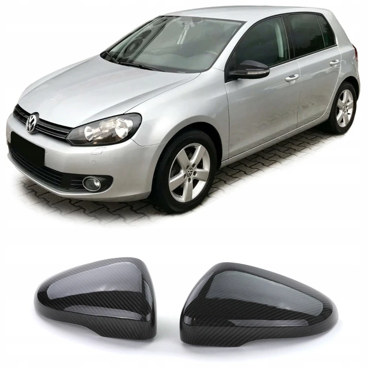 NAKŁADKI OBUDOWY LUSTEREK CARBON VW GOLF 6 VI 08+