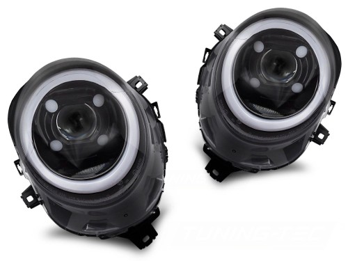 LAMPY PRZEDNIE BLACK DRL MINI COOPER F55 / F56 / F57 14-17