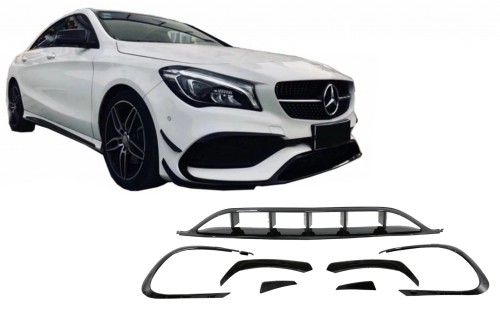 ZESTAW AERO DOKŁADKI SPOILERY ZDERZAKA MERCEDES CLA W117 (16-18) CLA45 AMG