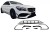 ZESTAW AERO DOKŁADKI SPOILERY ZDERZAKA MERCEDES CLA W117 (16-18) CLA45 AMG