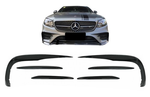 PRZEDNIE SPOILERY SPLITTERY MERCEDES E KLASA W213 S213 C238 A238 (16-20)