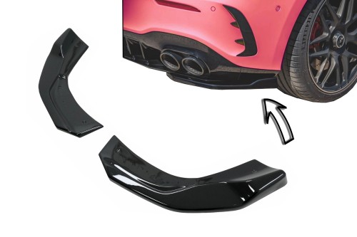 DOKŁADKI TYLNEGO ZDERZAKA SPOILERY MERCEDES A KLASA W177 A35 A45 AMG (18+)