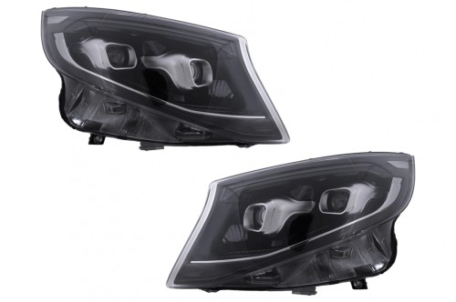 LAMPY PRZEDNIE FULL LED MERCEDES V KLASA W447 14-23 BLACK