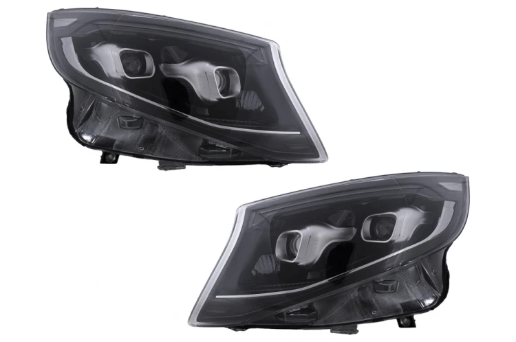 LAMPY PRZEDNIE FULL LED MERCEDES V KLASA W447 14-23 BLACK