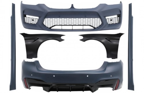 BODY KIT ZDERZAK PRZEDNI TYLNY BŁOTNIKI BMW 5 SERII G30 17-19 M5 LOOK