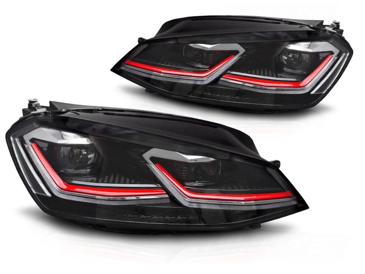 LAMPY PRZEDNIE FULL LED RED LINE DRL VW GOLF 7 12-17 (FACELIFT LOOK 17+)