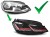 LAMPY PRZEDNIE FULL LED RED LINE DRL VW GOLF 7 12-17 (FACELIFT LOOK 17+)
