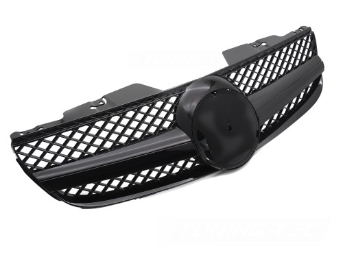 ATRAPA GRILL GLOSSY BLACK MERCEDES SL R230 06-08 AMG