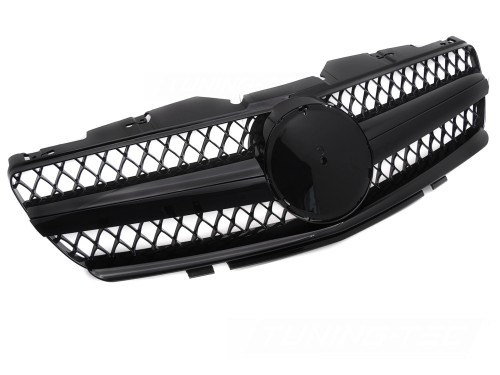 GRILL ATRAPA AMG MERCEDES SL R230 01-06 CZARNY POŁYSK