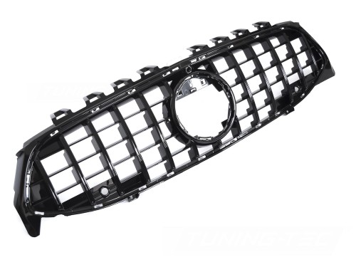 GRILL ATRAPA PANAMERICANA MERCEDES CLA W118 19-23 CZARNY POŁYSK