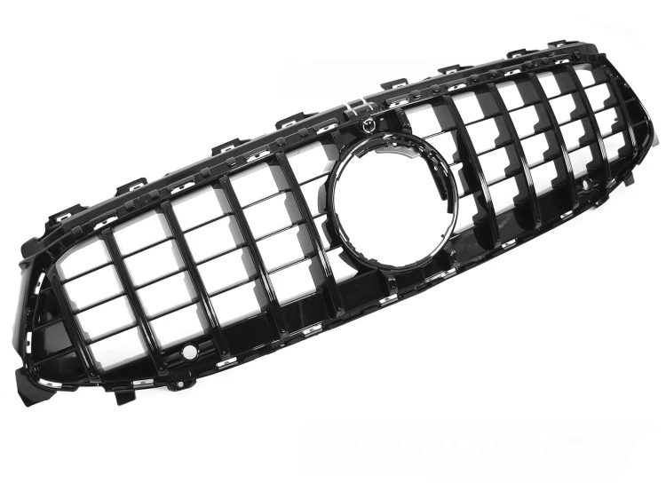 GRILL ATRAPA PANAMERICANA MERCEDES CLA W118 23-25 CZARNY POŁYSK