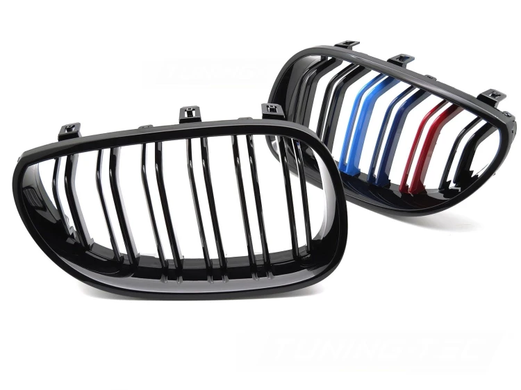 GRILL ATRAPA NERKI CZARNY POŁYSK TRI-COLOUR BMW 5 SERII E60 / E61 03-10