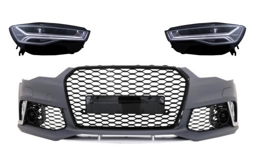 PRZEDNI ZDERZAK + REFLEKTORY LED AUDI A6 C7 4G (11-18) RS6 MATRIX DESIGN