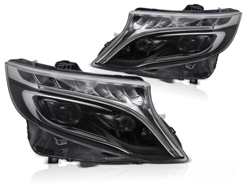 LAMPY PRZEDNIE FULL LED BLACK MERCEDES V-CLASS / VITO W447 14-23