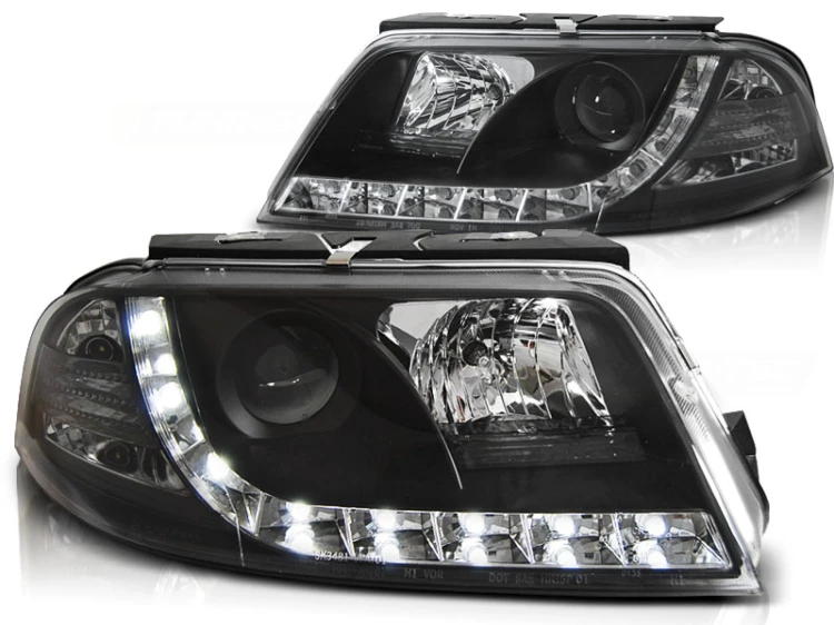 LAMPY PRZEDNIE REFLEKTORY BLACK VW PASSAT 3BG 09.00-03.05 LED