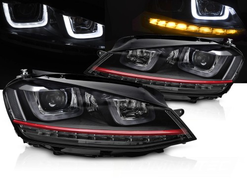 LAMPY PRZEDNIE LED GTI LOOK VW GOLF VII 13-17