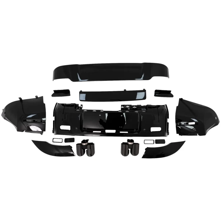 BODY KIT ZDERZAK LAMPY GRILL LAND ROVER DEFENDER SUV L663 19-UP PIANO BLACK