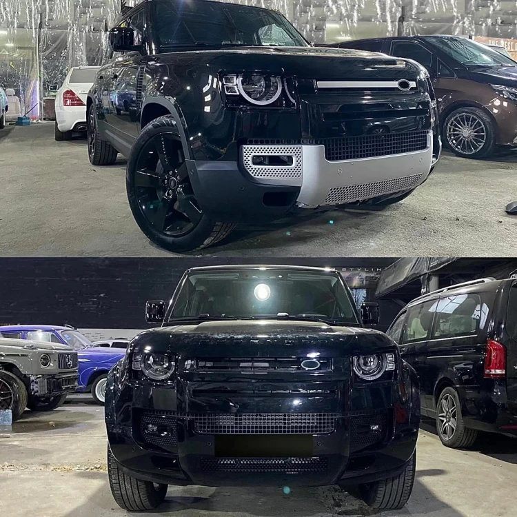 BODY KIT ZDERZAK LAMPY GRILL LAND ROVER DEFENDER SUV L663 19-UP PIANO BLACK
