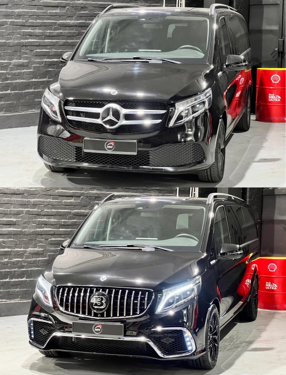 BODY KIT ZDERZAK PRZEDNI TYLNY GRILL MERCEDES V KLASA W447 EXCLUSIVE
