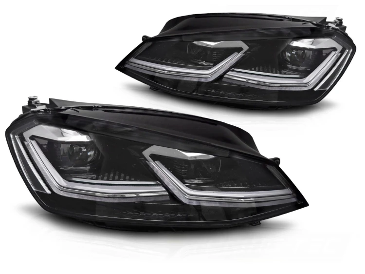 LAMPY PRZEDNIE FULL LED SILVER LINE DRL VW GOLF 7 12-17 (FACELIFT LOOK 17+)