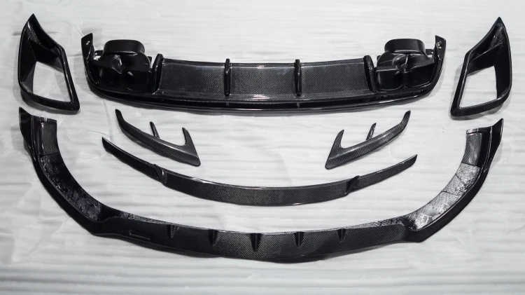 BODY KIT DOKŁADKI SPOILER DYFUZOR CARBON MERCEDES S COUPE S63 AMG B-DESIGN