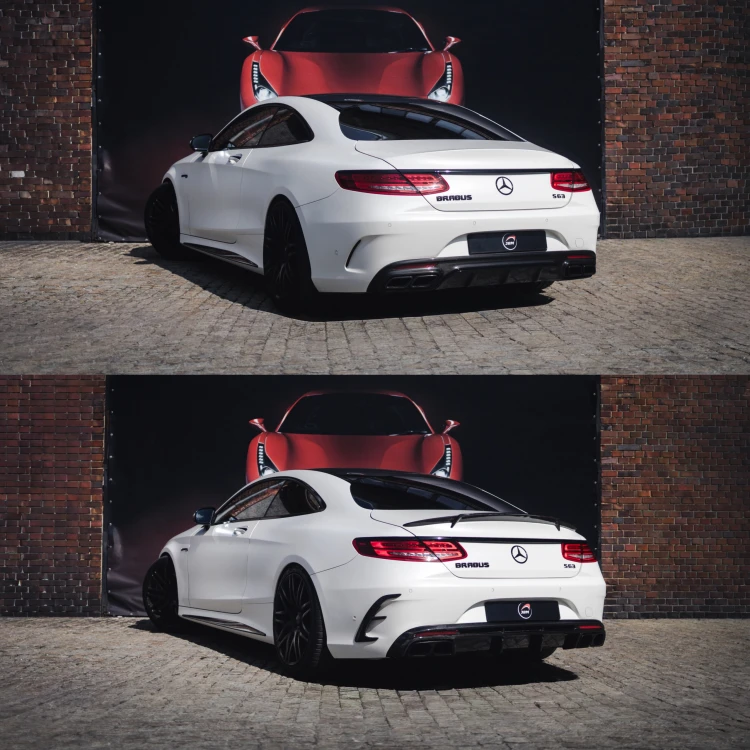 BODY KIT DOKŁADKI SPOILER DYFUZOR CARBON MERCEDES S COUPE S63 AMG B-DESIGN