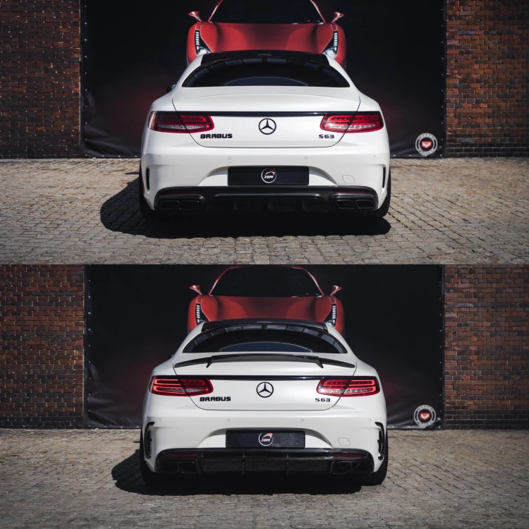 BODY KIT DOKŁADKI SPOILER DYFUZOR CARBON MERCEDES S COUPE S63 AMG B-DESIGN