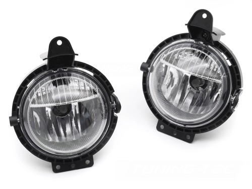 LAMPY PRZECIWMGIELNE HALOGENY DRL CLEAR MINI COOPER R55/R56/R57/R58/R59